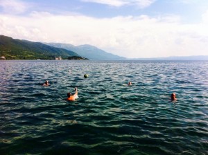 The Enfield team training in Lake Ohrid in 2014
