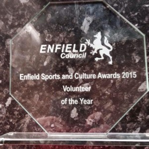 The 2015 Enfield Sports & Culture Volunteer of the Year Award