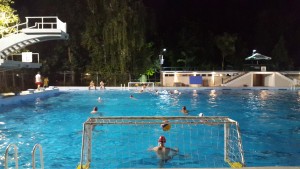 Enfield faced local side VK Beta/Vardar under the floodlights