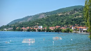 Water polo in Lake Ohrid