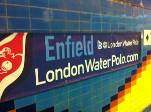 Enfield's poolside banner